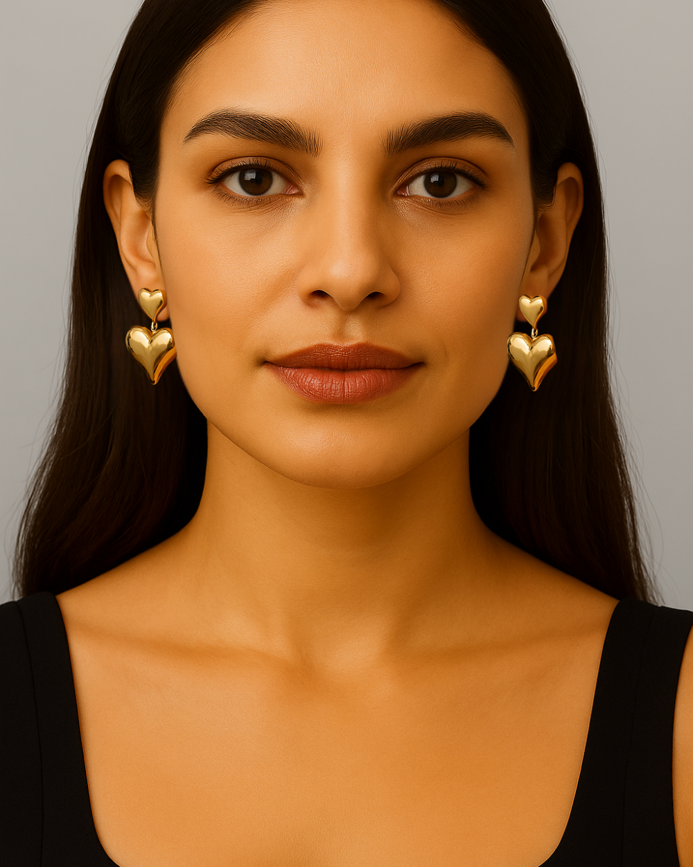 Shiny Heart Earrings – Lightweighted Jewelry