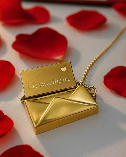 Anti-Tarnish Chain with Secret Message Locket-Unique Gift for Her