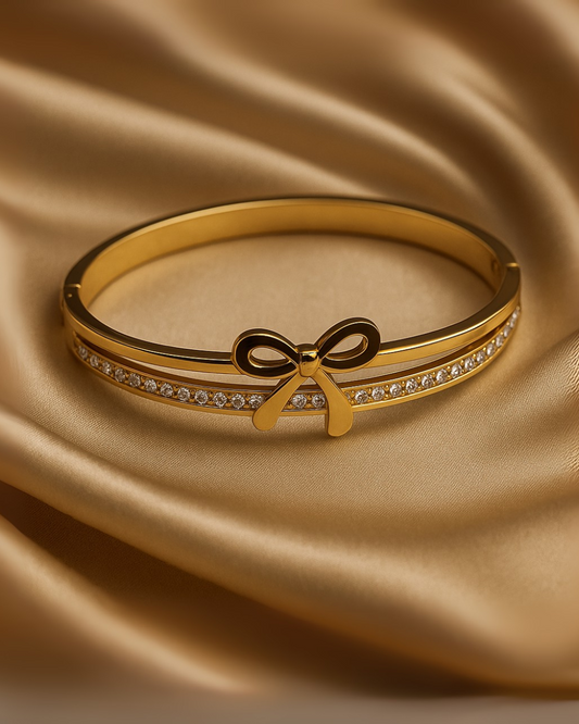 Classy Anti-Tarnish Bow Bracelet – Everyday Elegance
