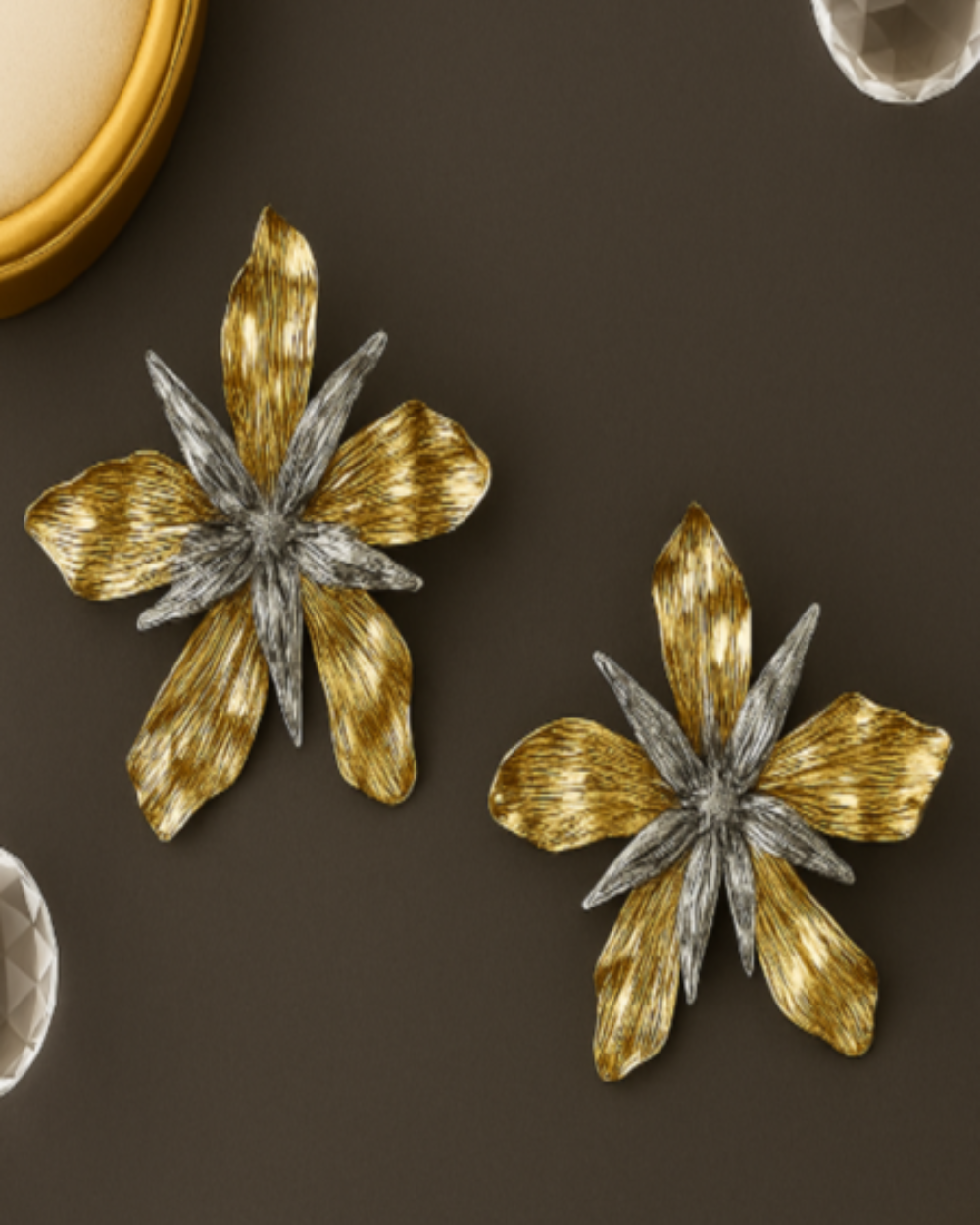 Anti-Tarnish Floral Earrings – Timeless Shine