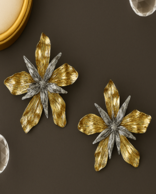 Anti-Tarnish Floral Earrings – Timeless Shine