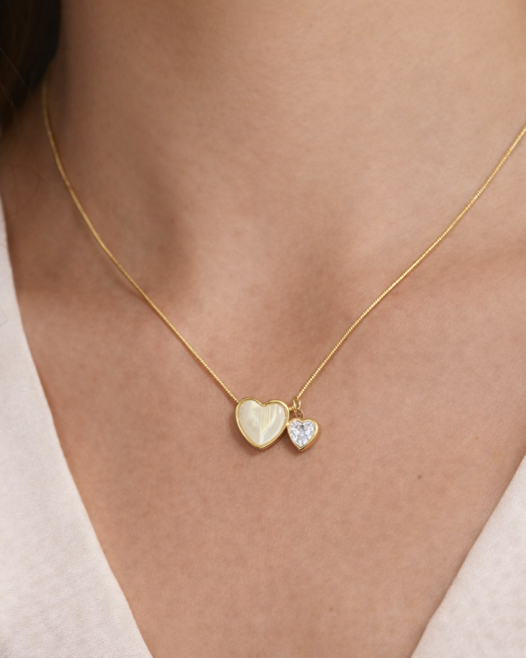 Romantic Double Heart Necklace