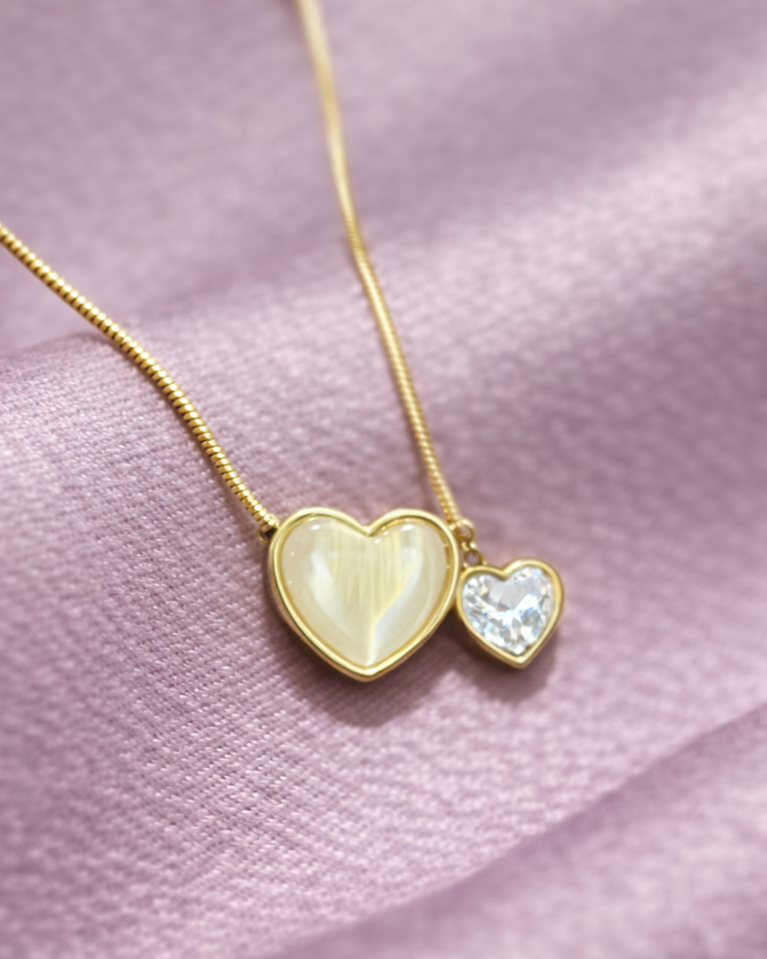 Romantic Double Heart Necklace