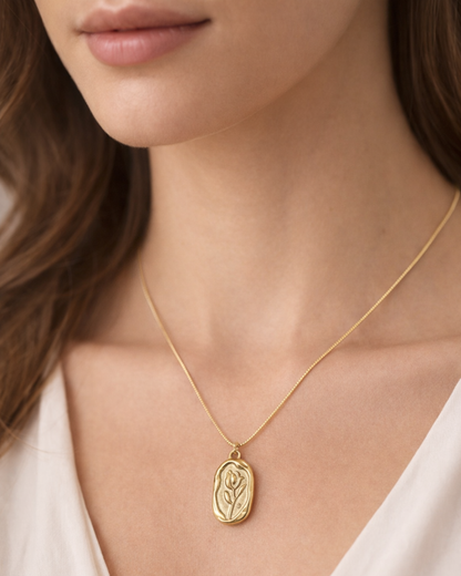 Everyday Elegance Gold Pendant Necklace