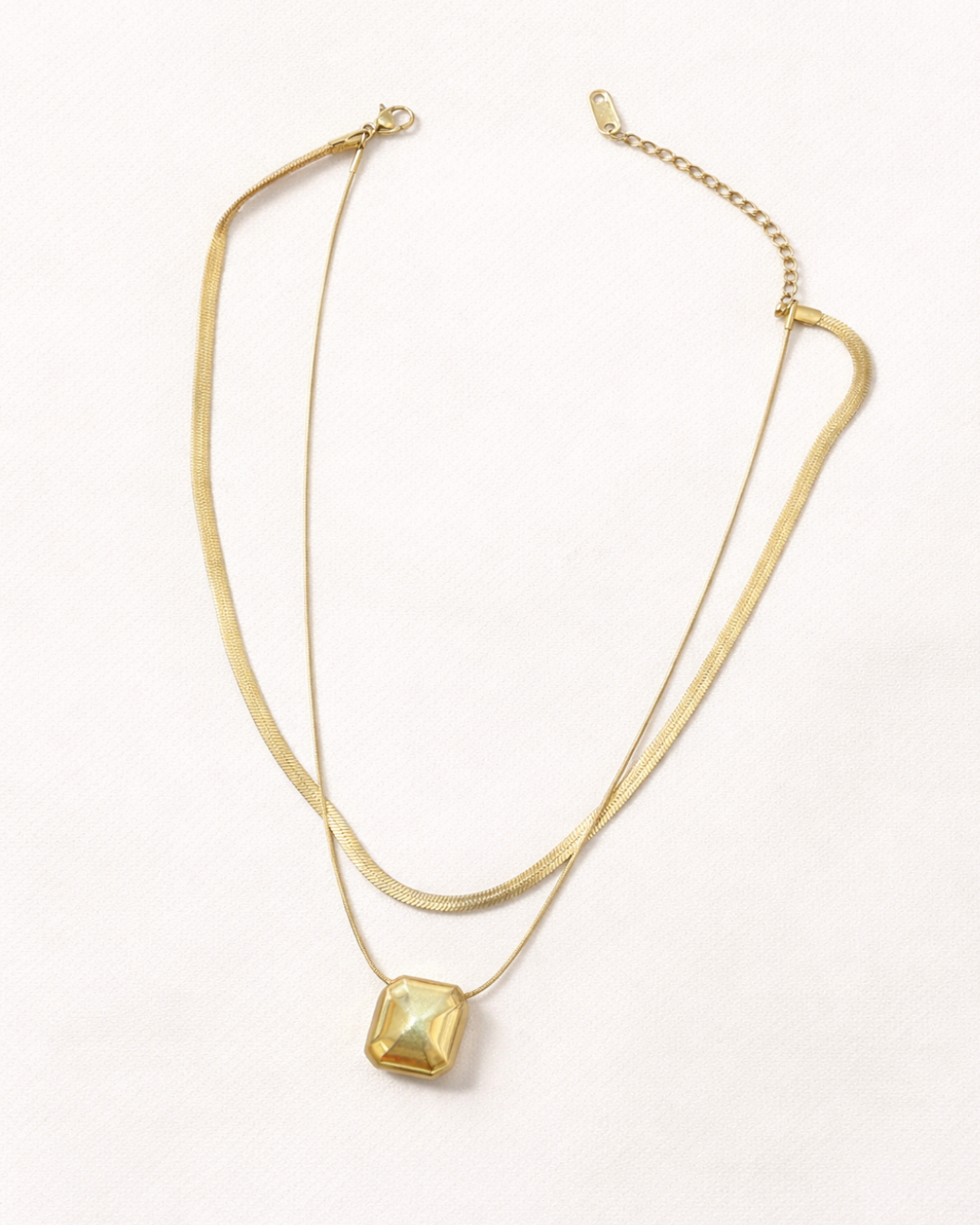 Elegant Double Layer Gold Necklace for Women