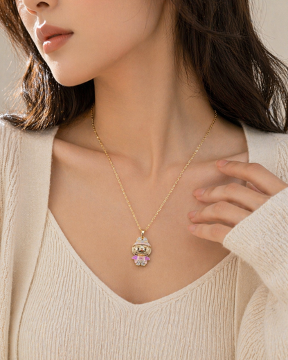 Cute Labubu Pendant Necklace