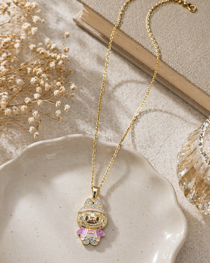 Cute Labubu Pendant Necklace