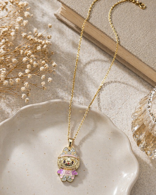 Cute Labubu Pendant Necklace