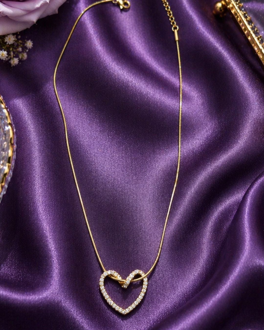 Veloura Heart Shine Anti-tarnish Necklace