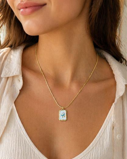 Aesthetic Butterfly Gold Necklace