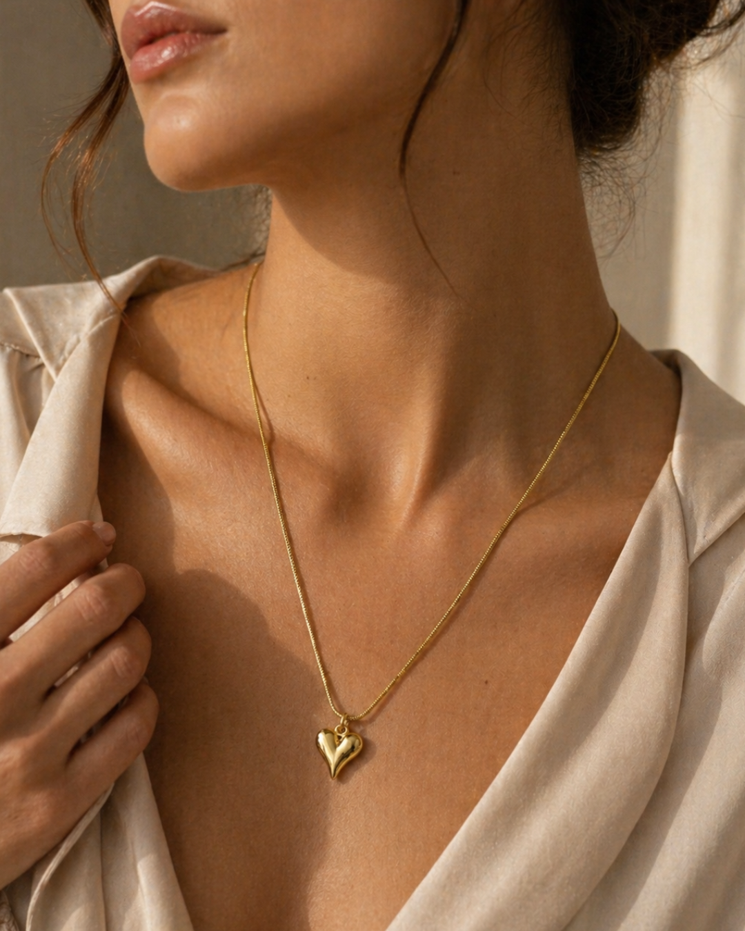 Noira Gold Heart Anti-tarnish Chain