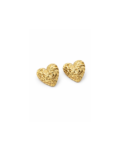 Luxe Ripple Heart | Anti-tarnish