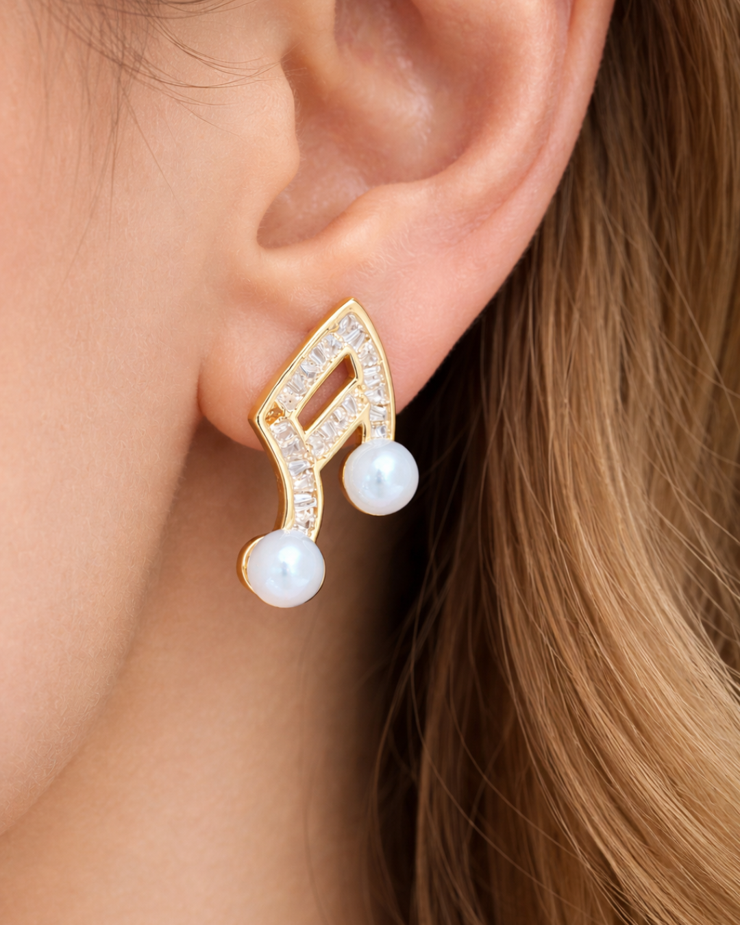 Baguette Crystal & Opal Drop Earrings