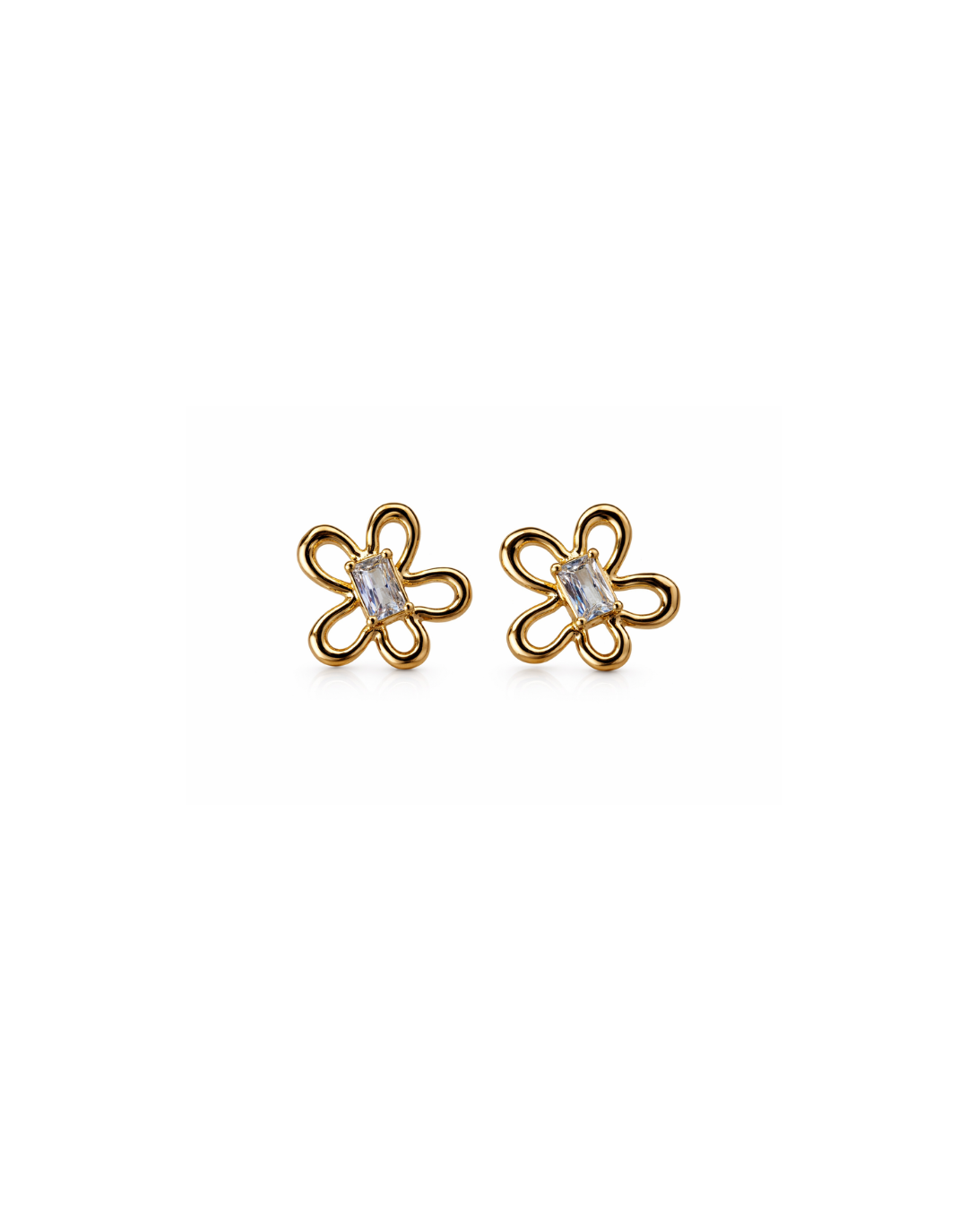 DaisyLuxe Minimal Gold Stud Earrings