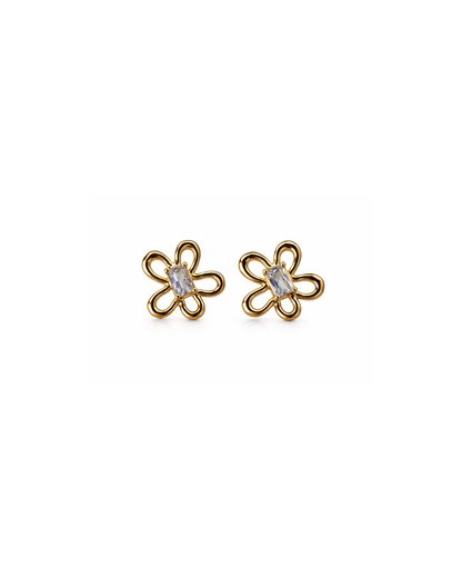 DaisyLuxe Minimal Gold Stud Earrings