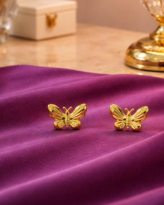 Veloura Butterfly Studs