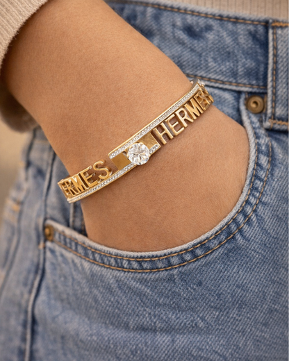 Luxury Gold Crystal Anti-tarnish Bracelet