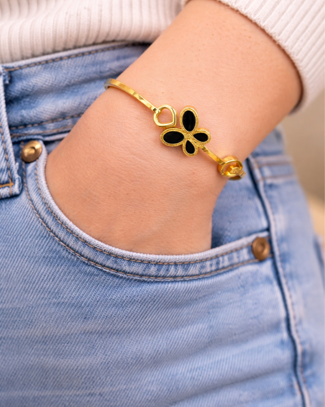 Elaris Butterfly Cuff anti-tarnish Bracelet
